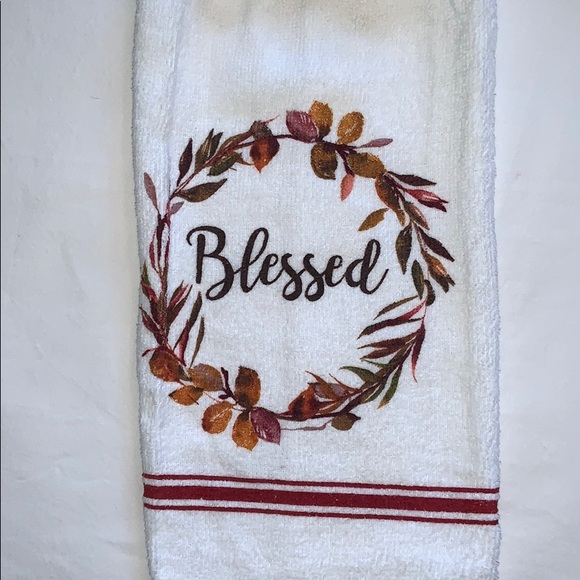 Hand Crafted Crocheted Top Hanging Kitchen Towels - Picture 2 of 3